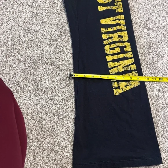 Soffe West Virginia Mountaineers Sweatpants Women’s Large WVU Black Lounge Pants - Picture 7 of 12